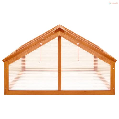 Barna fenyőfa melegház 114 x 80 x 50 cm