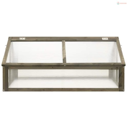 Szürke fenyőfa melegház 114 x 80 x 50 cm