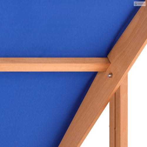 Fenyőfa homokozó tetővel 112 x 112 x 112 cm