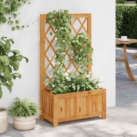 Tömör akácfa kerti magaságyás ráccsal