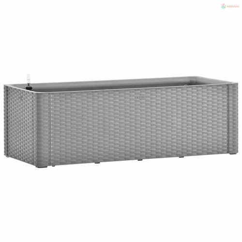 Szürke kerti magaságyás öntözőrendszerrel 100 x 43 x 33 cm
