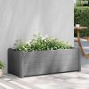 Kőszürke kerti PP magaságyás 100 x 43 x 35 cm