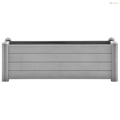 Kőszürke kerti PP magaságyás 100 x 43 x 35 cm