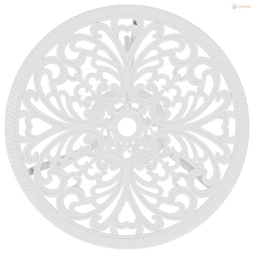 3 részes fehér öntött alumínium bisztrószett