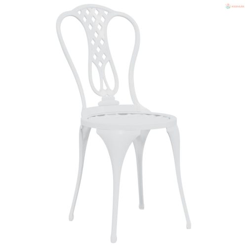 3 részes fehér öntött alumínium bisztrószett