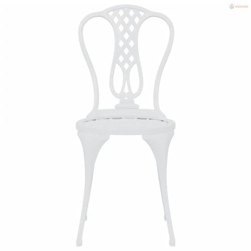 3 részes fehér öntött alumínium bisztrószett