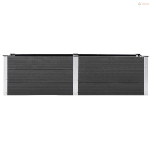 Szürke WPC kerti magaságyás 200 x 50 x 54 cm