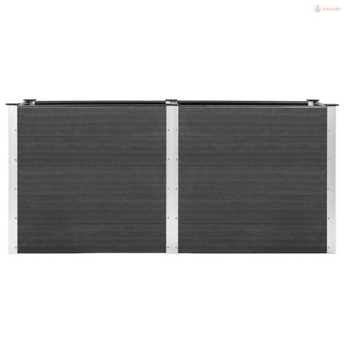 Szürke WPC kerti magaságyás 200 x 50 x 91 cm