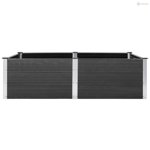 Szürke WPC kerti magaságyás 200 x 100 x 54 cm