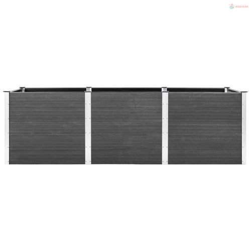 Szürke WPC kerti magaságyás 300x100x91 cm