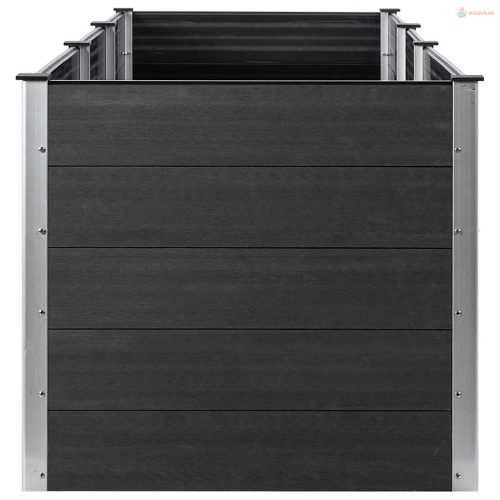 Szürke WPC kerti magaságyás 300x100x91 cm