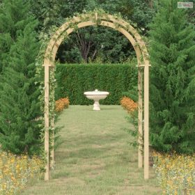 Impregnált tömör fenyőfa boltív 141 x 97 x 243 cm