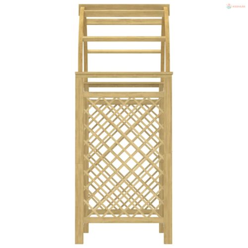 Impregnált tömör fenyőfa rácsos boltív 141 x 97 x 243 cm