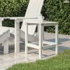 Fehér HDPE kerti adirondack asztal 38 x 38 x 46 cm