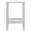 Fehér HDPE kerti adirondack asztal 38 x 38 x 46 cm