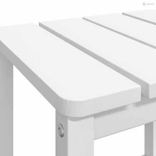 Fehér HDPE kerti adirondack asztal 38 x 38 x 46 cm