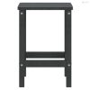 Antracitszürke HDPE kerti Adirondack asztal 38 x 38 x 46 cm