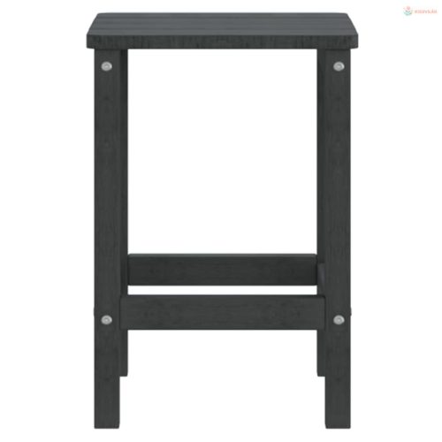 Antracitszürke HDPE kerti Adirondack asztal 38 x 38 x 46 cm