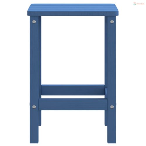 Vízkék HDPE kerti Adirondack asztal 38 x 38 x 46 cm