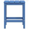 Vízkék HDPE kerti Adirondack asztal 38 x 38 x 46 cm