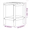 Vízkék HDPE kerti Adirondack asztal 38 x 38 x 46 cm