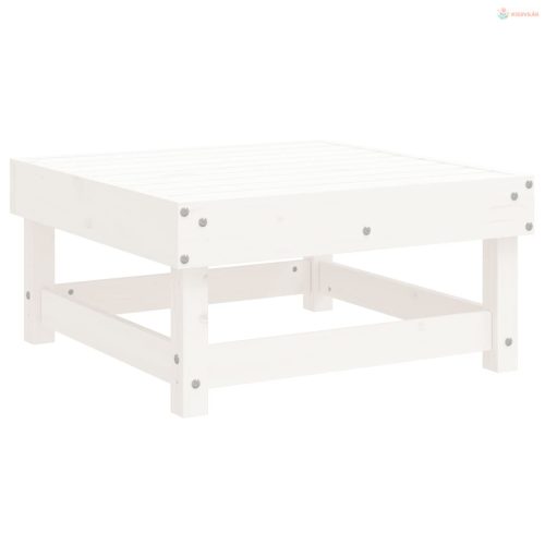 4 részes fehér tömör fenyőfa kerti ülőgarnitúra