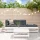 4 részes fehér tömör fenyőfa kerti ülőgarnitúra