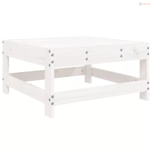 4 részes fehér tömör fenyőfa kerti ülőgarnitúra