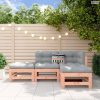 4 részes tömör duglászfenyő kerti pihenőgarnitúra