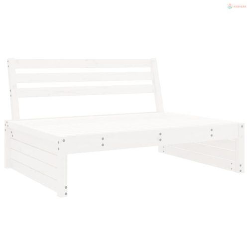 2 részes fehér tömör fenyőfa kerti ülőgarnitúra