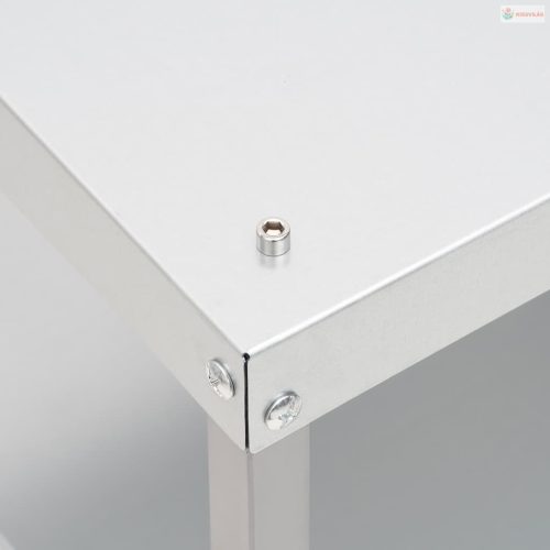 Horganyzott acél BBQ füstölőkemence asztallal