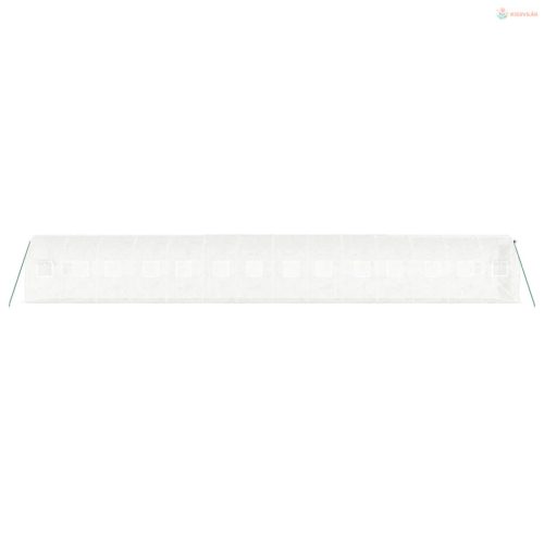 Fehér acélvázas melegház 28 m² 14 x 2 x 2 m