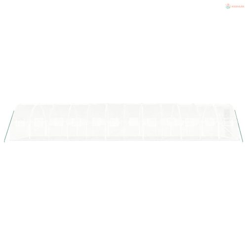 Fehér acélvázas melegház 36 m² 12 x 3 x 2 m