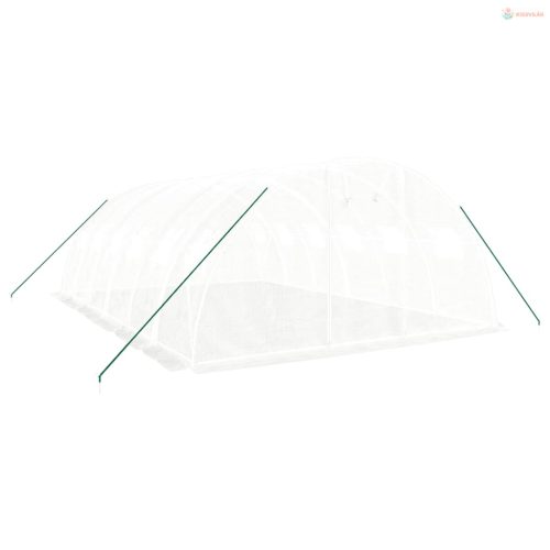 Fehér acélvázas melegház 24 m² 6x4x2 m