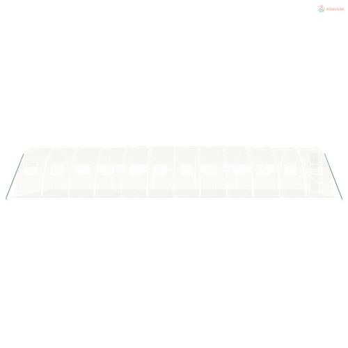 Fehér acélvázas melegház 48 m² 12 x 4 x 2 m