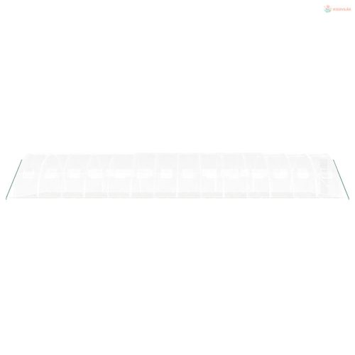 Fehér acélvázas melegház 56 m² 14 x 4 x 2 m