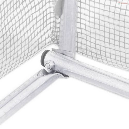 Fehér acélvázas melegház 60 m² 10 x 6 x 2,85 m