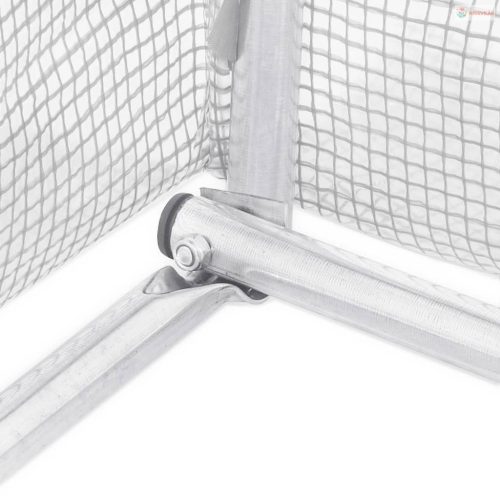 Fehér acélvázas melegház 108 m² 18x6x2,85 m