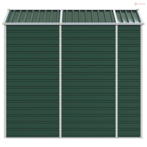 Zöld horganyzott acél kerti fészer 191 x 215 x 198 cm