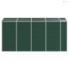 Zöld horganyzott acél kerti fészer 191 x 385 x 198 cm