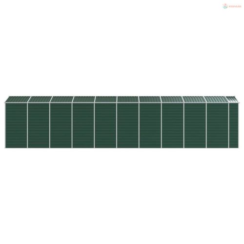 Zöld horganyzott acél kerti fészer 191 x 895 x 198 cm