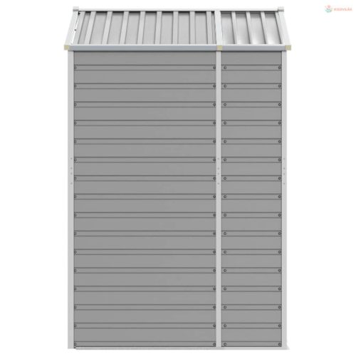 Világosszürke horganyzott acél kerti fészer 191 x 130 x 198 cm