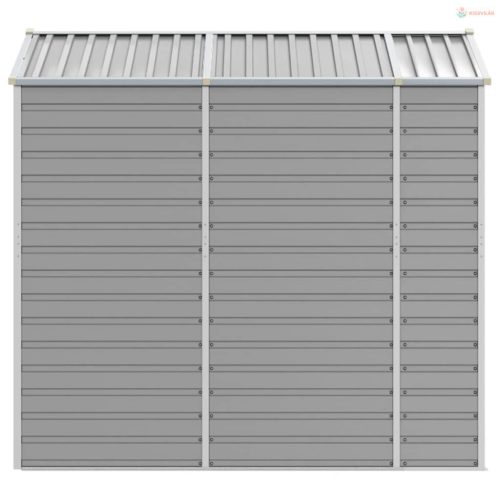 Világosszürke horganyzott acél kerti fészer 191 x 215 x 198 cm