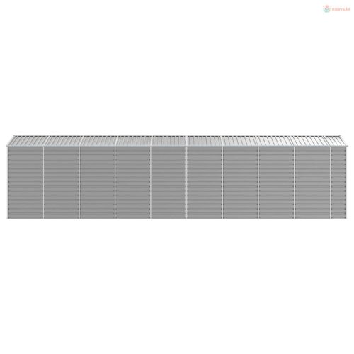 Világosszürke horganyzott acél kerti fészer 191 x 810 x 198 cm