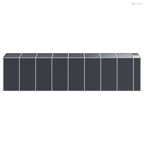 Antracitszürke horganyzott acél kerti fészer 191x725x198 cm