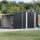 Antracitszürke horganyzott acél kerti fészer 277x365,5x179 cm