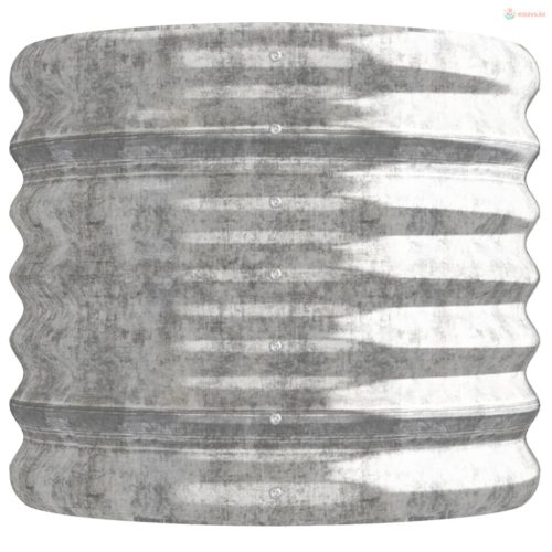 Ezüstszínű horganyzott acél kerti magaságyás 114x40x36 cm