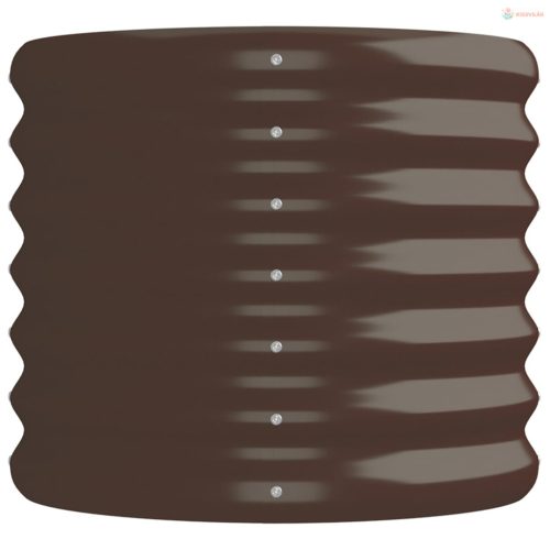 Barna horganyzott acél kerti magaságyás 152x40x36 cm