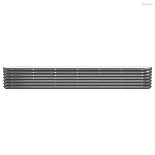 Antracitszürke horganyzott acél kerti magaságyás 260x40x36 cm