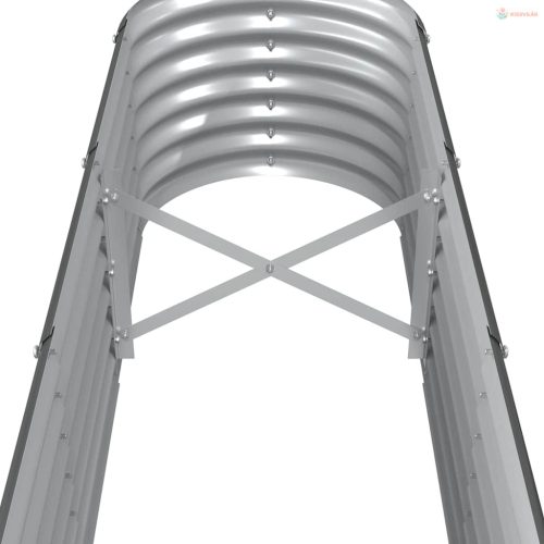 Antracitszürke horganyzott acél kerti magaságyás 260x40x36 cm